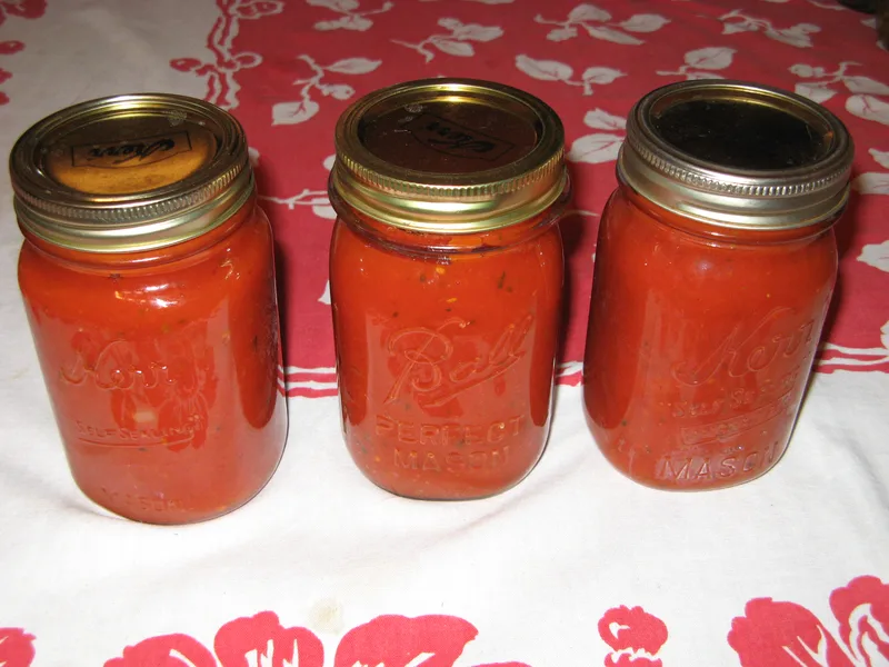 Homemade Canned Spaghetti Sauce from Fresh Tomatoes