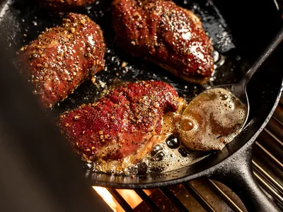 Reverse Seared Duck Breasts with Honey Mustard