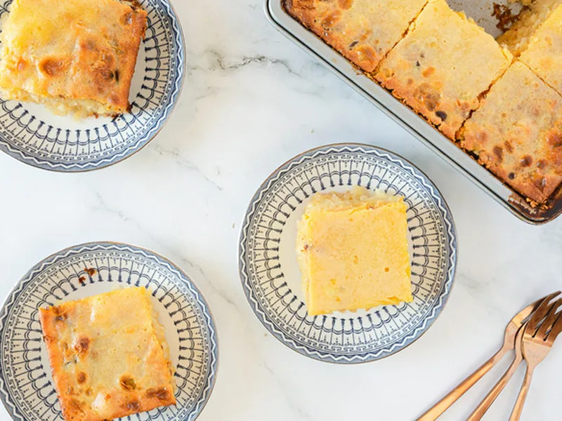 Creamy Cassava Cake with Custard Topping