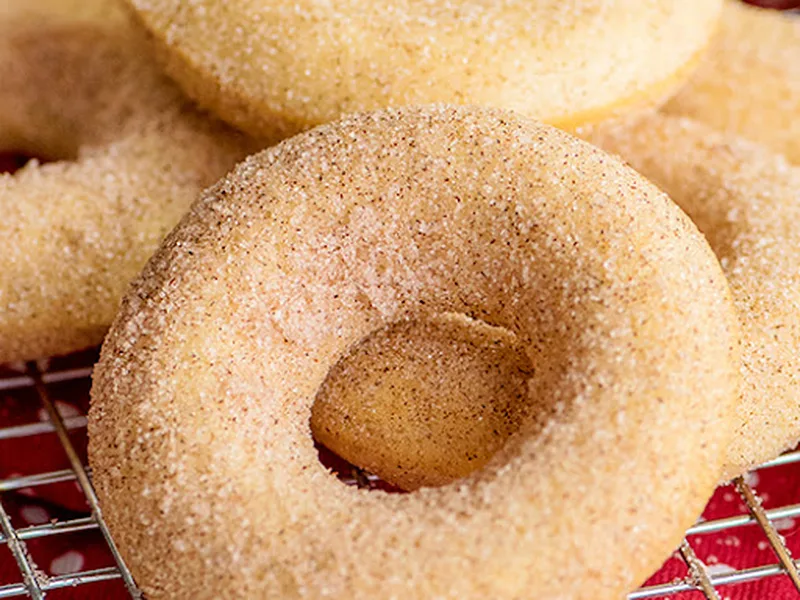 Baked Cinnamon Sugar Donuts - Easy Homemade Recipe