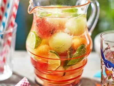 Cucumber Mint Melon Vodka Punch