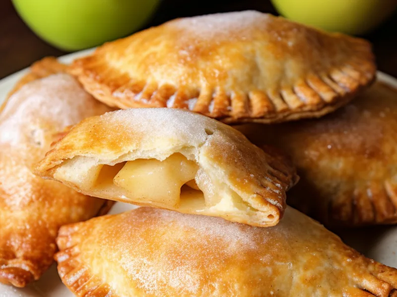 Homemade Fried Apple Pies with Cinnamon Brown Sugar Filling