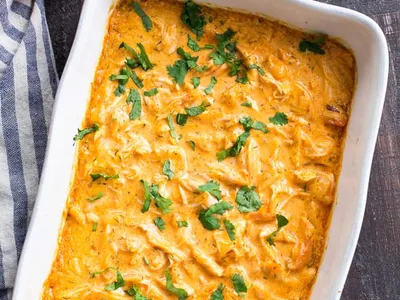 Paleo Buffalo Chicken Dip with Coconut Cream