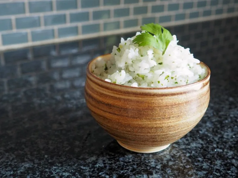 Copycat Chipotle Cilantro Lime Rice with Bay Leaf