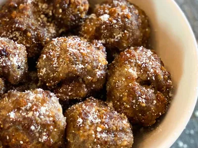 Air Fryer Meatballs with Beef and Pork