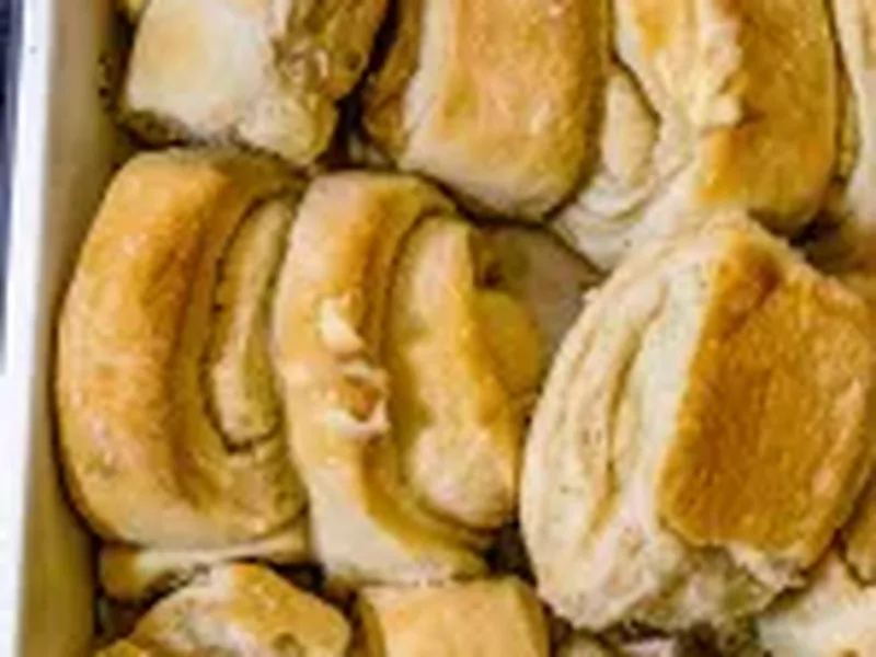 Giant Salted Maple Butter Parker House Rolls with Sea Salt