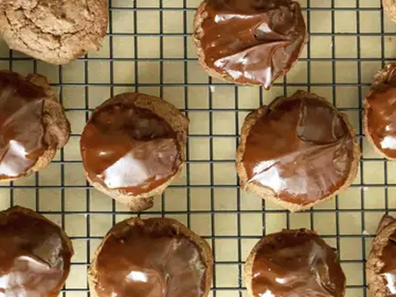 Spicy Mocha Cookies with Chocolate Ganache