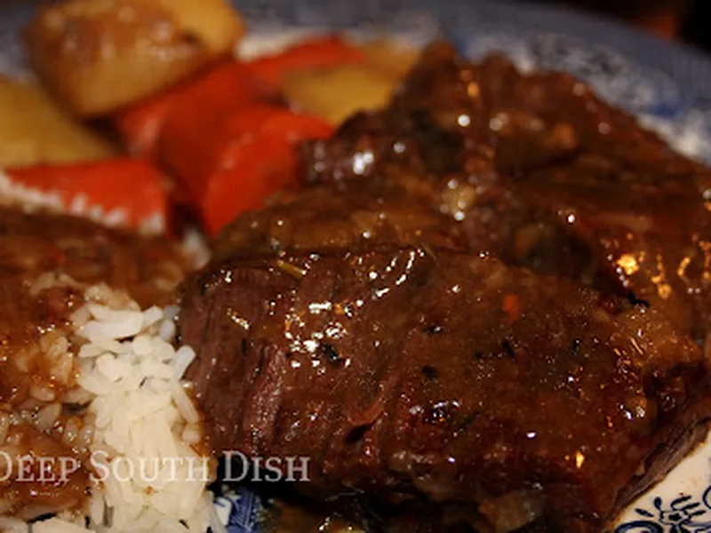 Oven-Braised Chuck Roast with Root Vegetables
