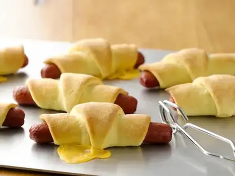 Bisquick Hot Dog Rolls with Pickle Relish and Cheese