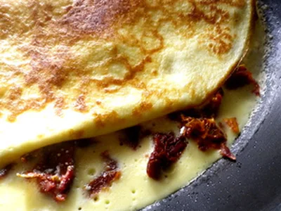 Feta and Semi-Dried Tomato Omelette