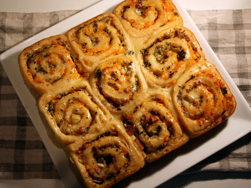 Crusty Gluten-Free Cheese & Red Pepper Rolls with Seeds