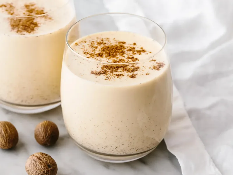 5-Minute Blender Eggnog with Brandy and Rum