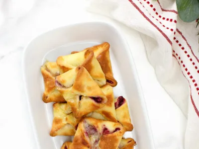 Low Carb Brie and Cranberry Bombs