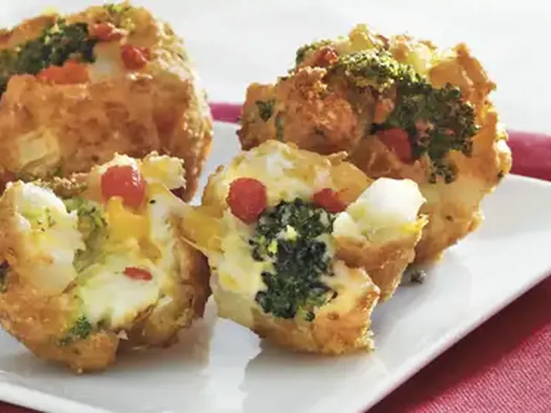 Deep-Fried Broccoli Cheese Bites with Sour Cream Batter