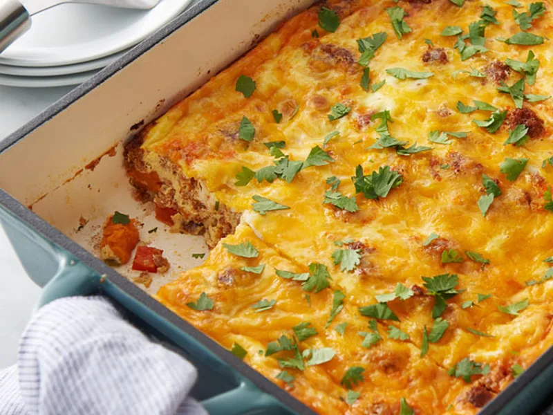 Sweet Potato Chorizo Egg Bake