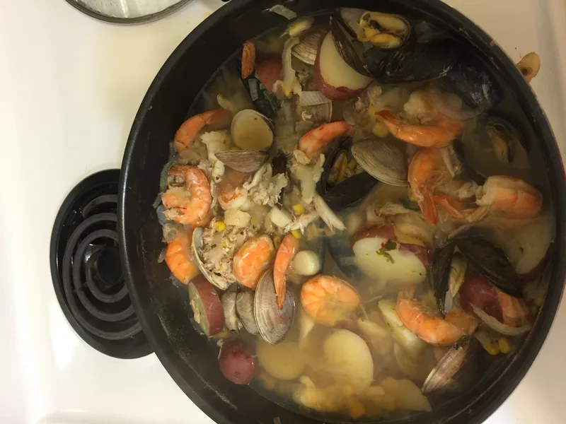 One Pot Seafood Boil with Smoked Sausage