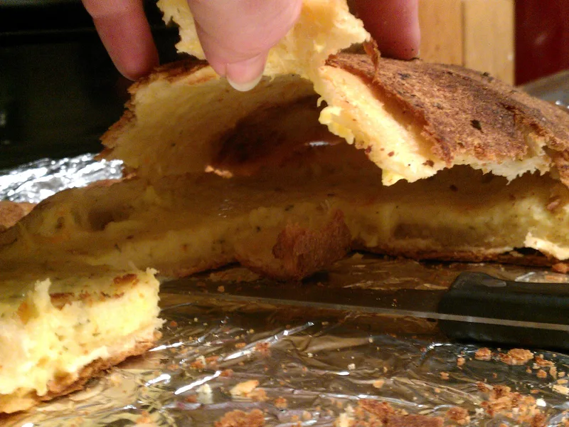 Georgian Cheese Bread with Yeast Dough