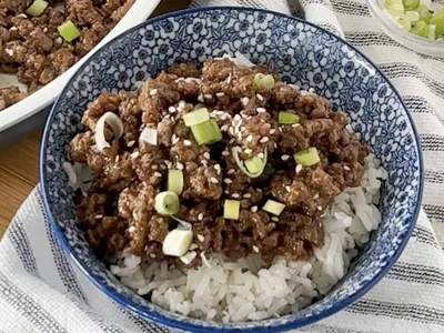 Korean Beef Stir Fry with Vegetables and Brown Sugar Sauce