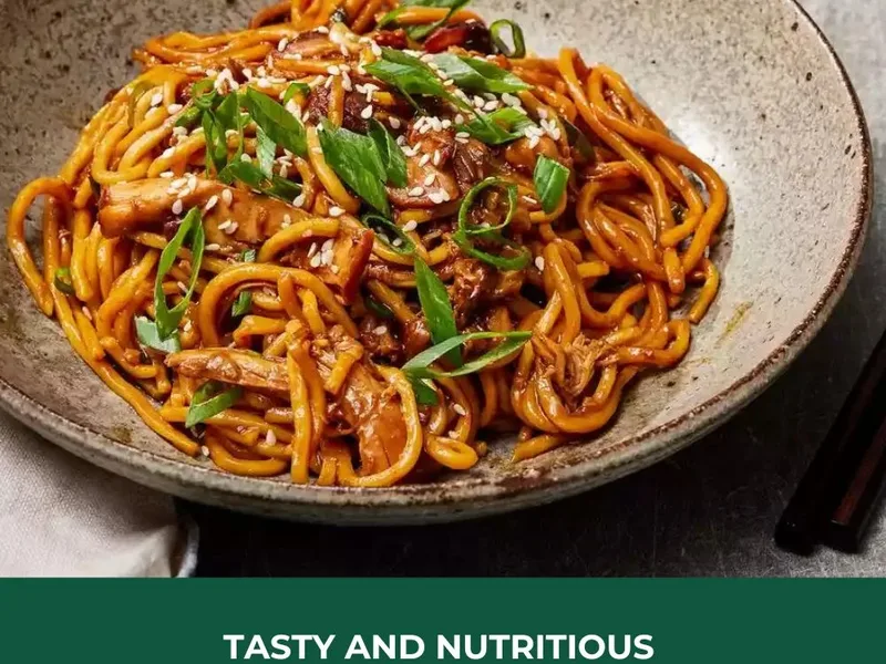 Slow Cooker Honey Garlic Chicken Noodles with Asian Sauce