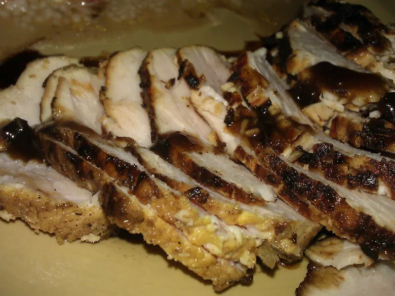 Grilled Chicken Breasts with Sesame Ginger Sauce