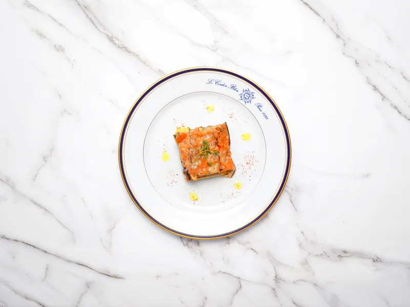 Roasted Vegetable Lasagna with Tomato-Sage Coulis