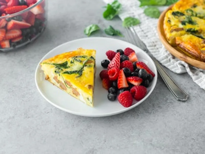 Hash Brown Frittata with Sausage and Cheese