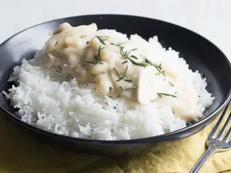 Slow Cooker Chicken with Creamy Potato Bacon Soup