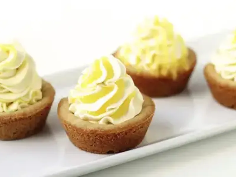 Triple Lemon Cookie Cups with Cream Cheese Filling