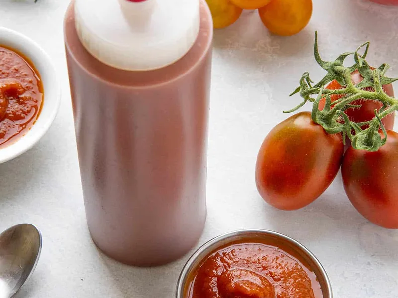 Homemade Spiced Ketchup with Fresh Tomatoes