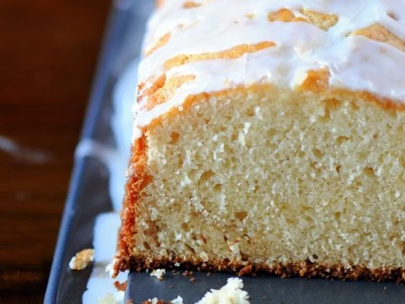 Eggnog Cinnamon Sugar Swirl Cake with Bourbon Glaze