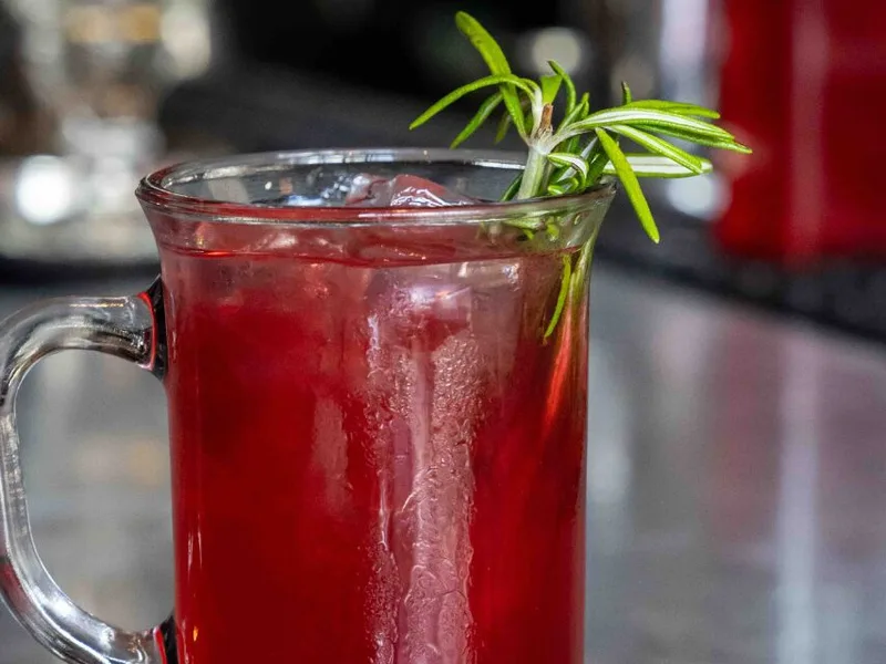 Clarified Milk Punch with Gin and Frosted Flakes Cereal