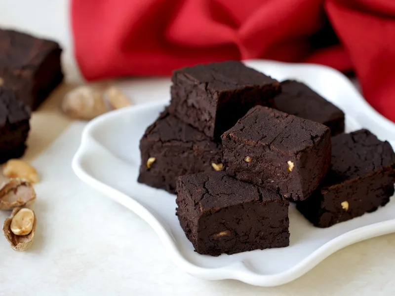 Pumpkin Peanut Butter Fudge Bites
