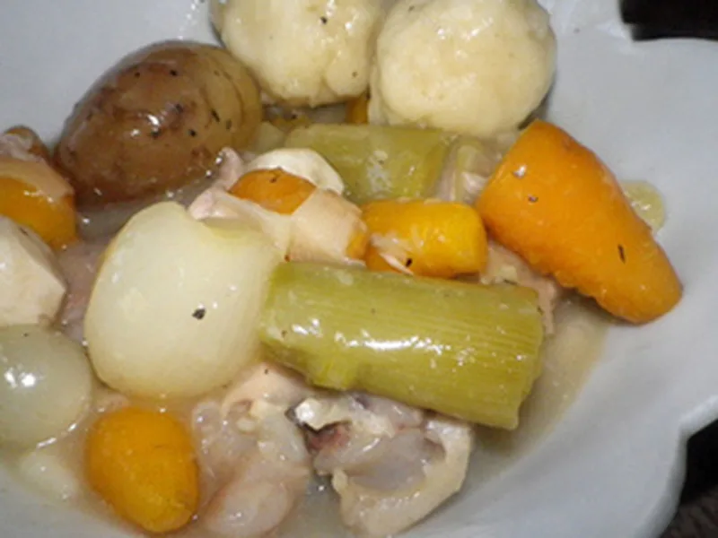 Slow Cooker Lemon Thyme Chicken Stew