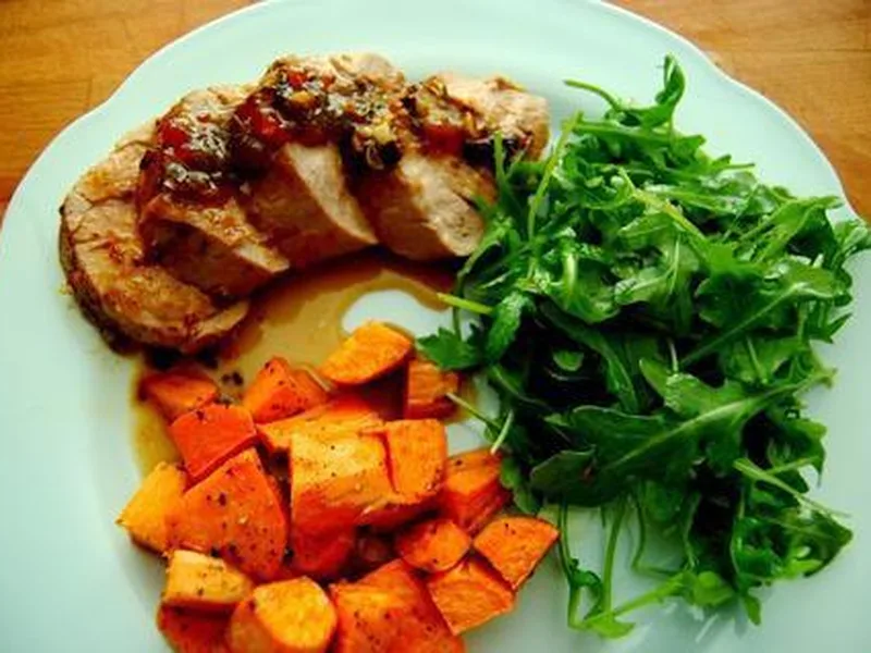 Tangerine Rosemary Pork Tenderloin with Marmalade Glaze