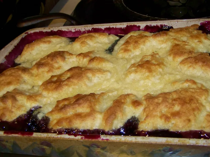 Mimi's Maine Blueberry Cobbler with Buttermilk Biscuits