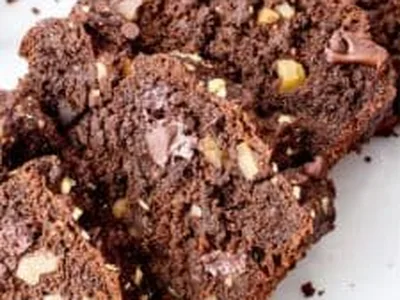 Vegan Gluten-Free Chocolate Banana Nut Bread