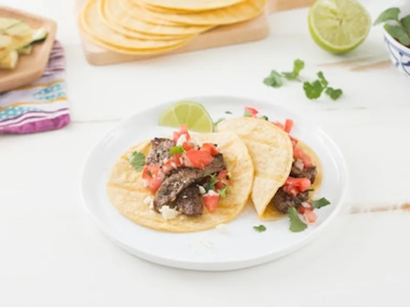 Grilled Carne Asada Lettuce Cups with Pico de Gallo