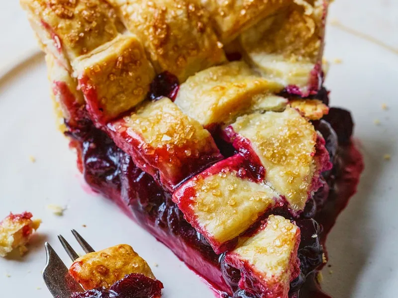 Easy Homemade Cherry Pie with Golden Lattice Crust