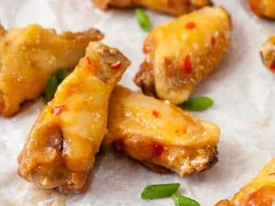Gluten-Free Asian Sweet Chili Fried Chicken Wings