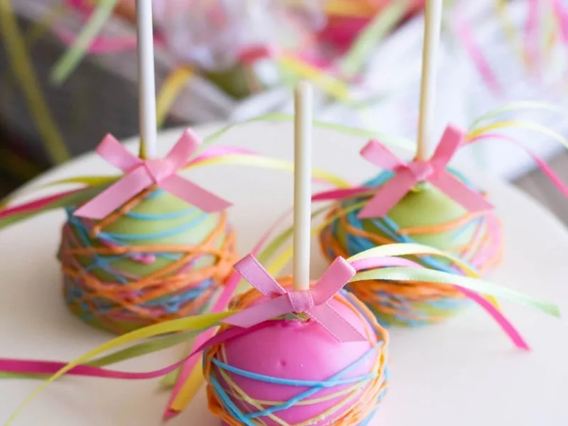 Paisley Baby Shower Cake Pops