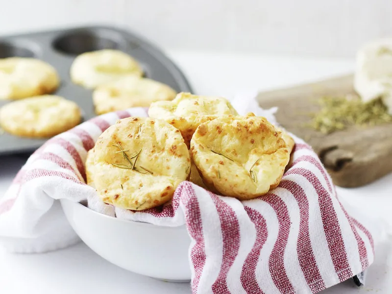 Brazilian Cheese Rolls with Rosemary and Black Pepper