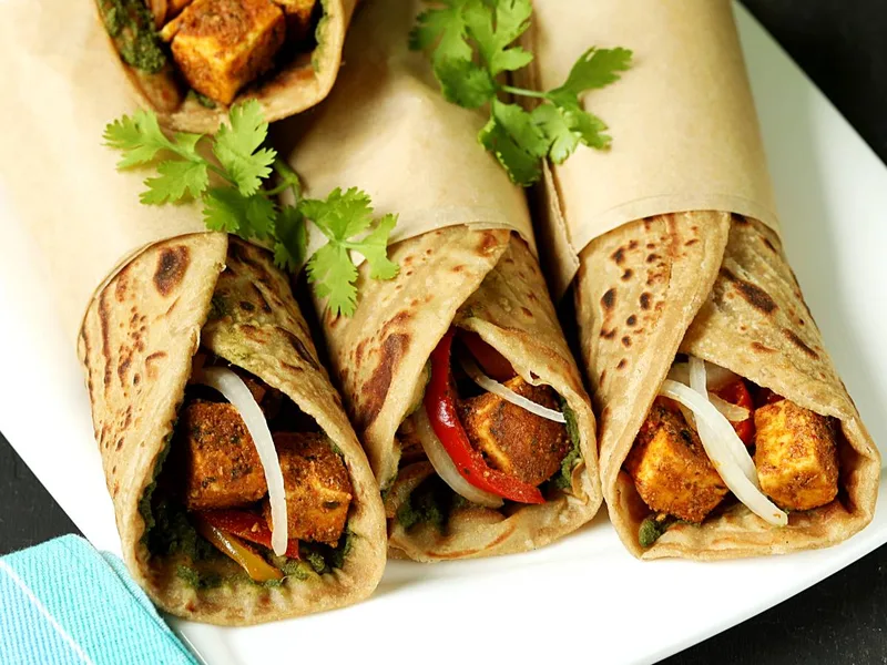 Paneer Kathi Roll: Spiced Indian Street Food