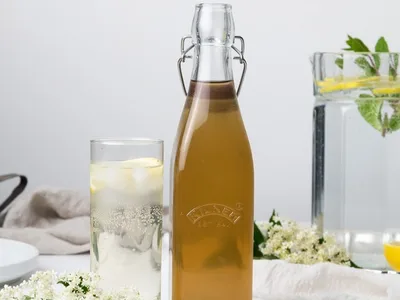 Homemade Elderflower Cordial with Citrus