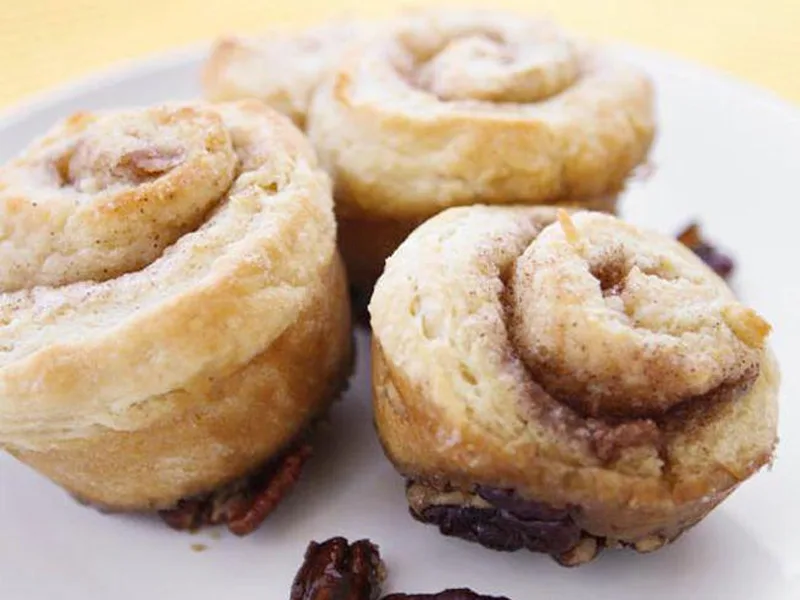 Pecan-Maple Sticky Rolls with Cinnamon Swirl