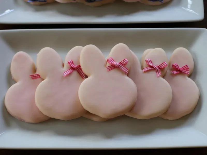 Old-Fashioned Iced Easter Bunny Cookies