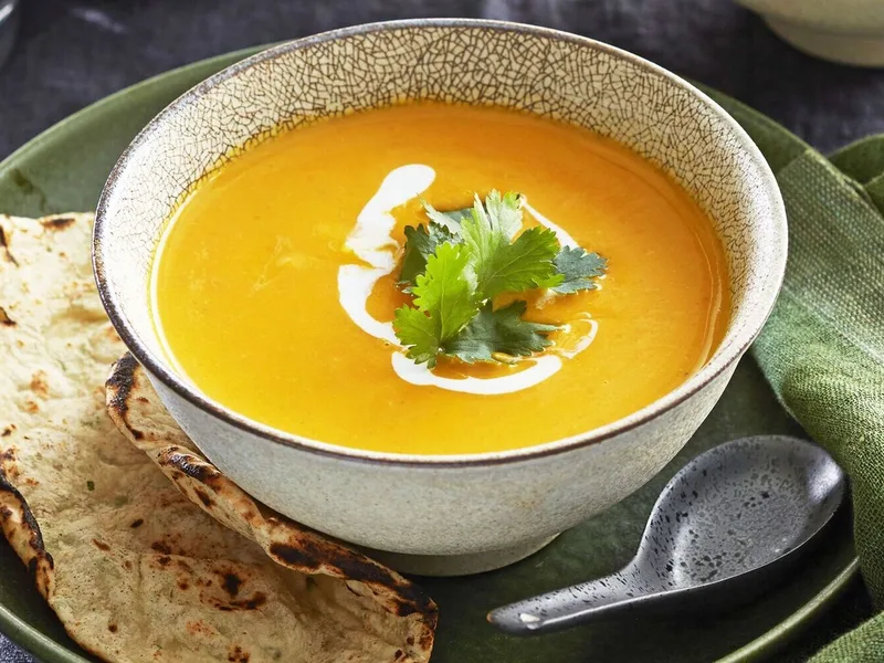 Creamy Ginger Butternut Squash Soup with Gluten-Free Toast