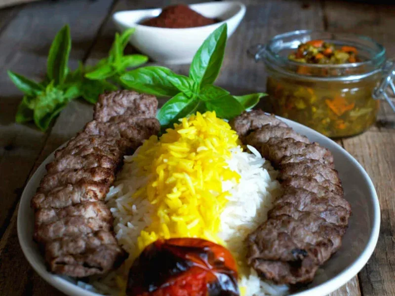 Persian Ground Beef Kabob Koobideh