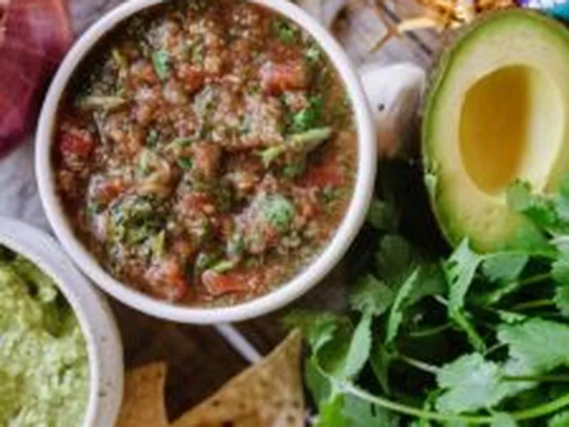 Quick Rotel Salsa with Cilantro and Lime
