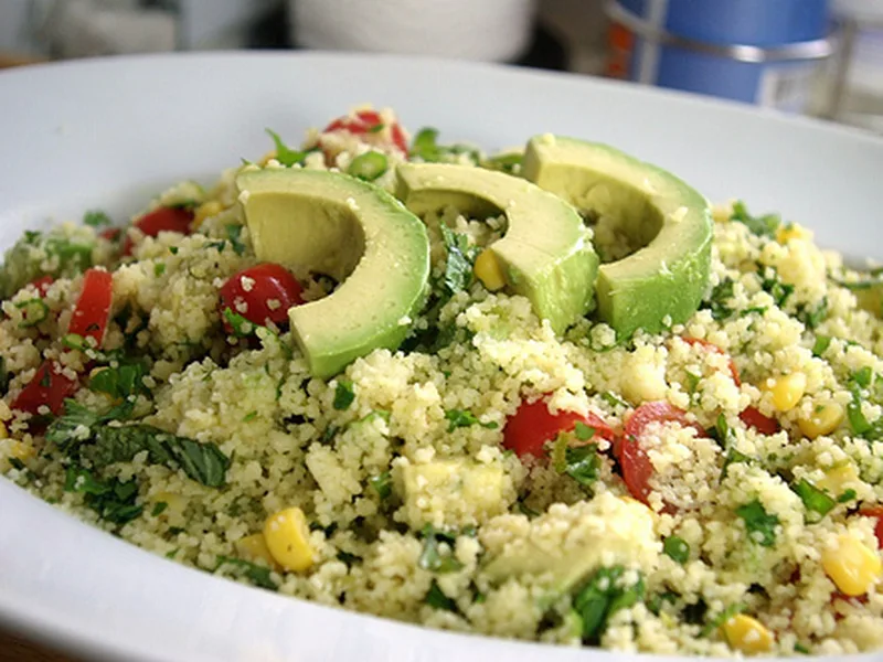 Lime Vinaigrette Couscous Summer Salad