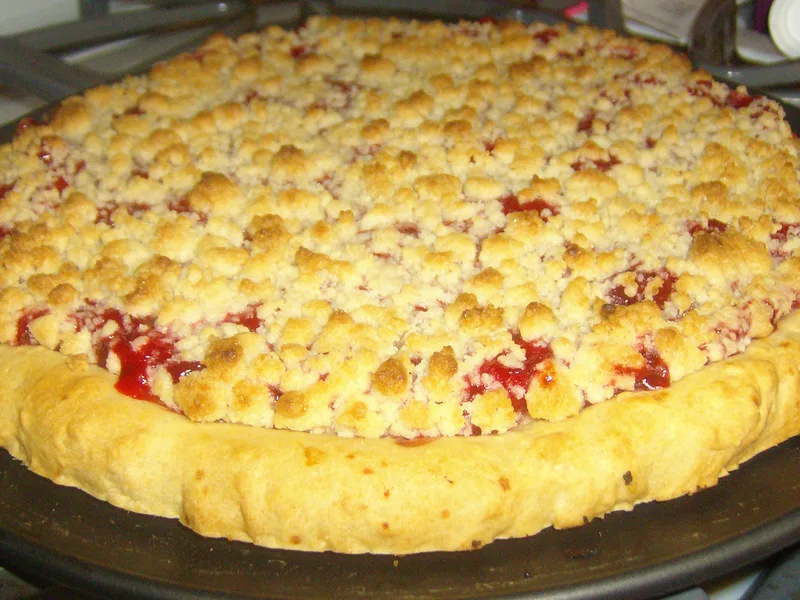 CiCi's Cherry Pizza Copycat with Sweet Crumb Topping